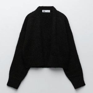 Zara cropped knit cardigan